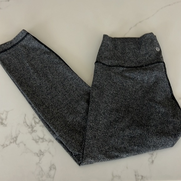 lululemon athletica Pants - New Lululemon Wunder Under Herringbone Leggings | Size 10